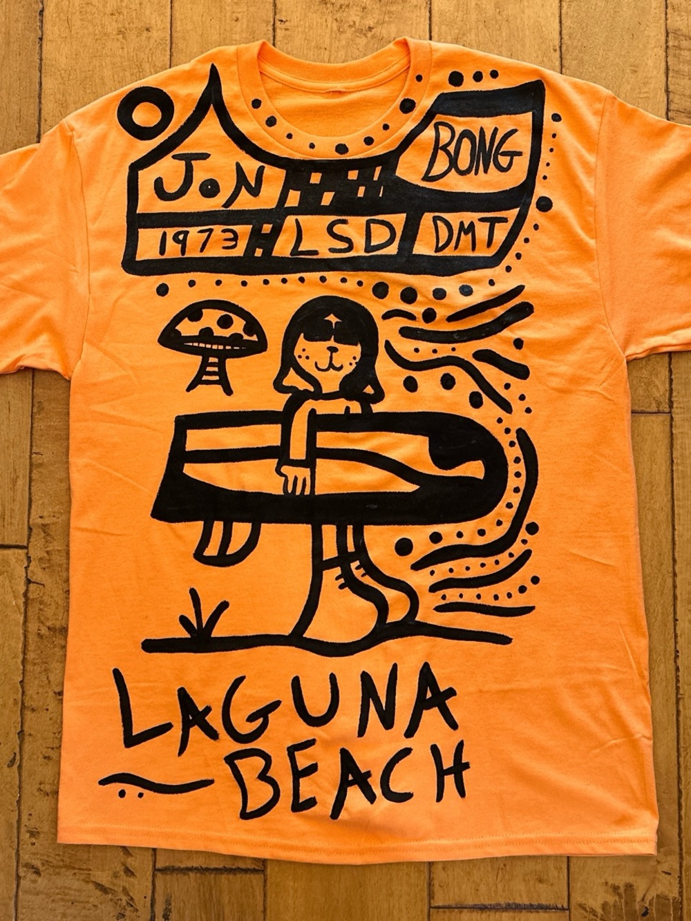 Laguna Beach Orange Graphic Tee